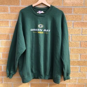Green Bay Packers  green sweatshirt NFL football pullover Vintage 90s 1990s XL